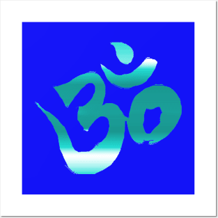 Spiritual Awakening Yoga Meditation Om Aum Symbol Posters and Art